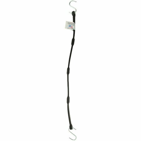 ERICKSON 5/8 In. x 25 In. Adjustable Rubber Tarp Strap, Black 06722